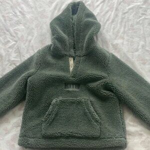 Kid's KITH SHERPA HOODIE - green